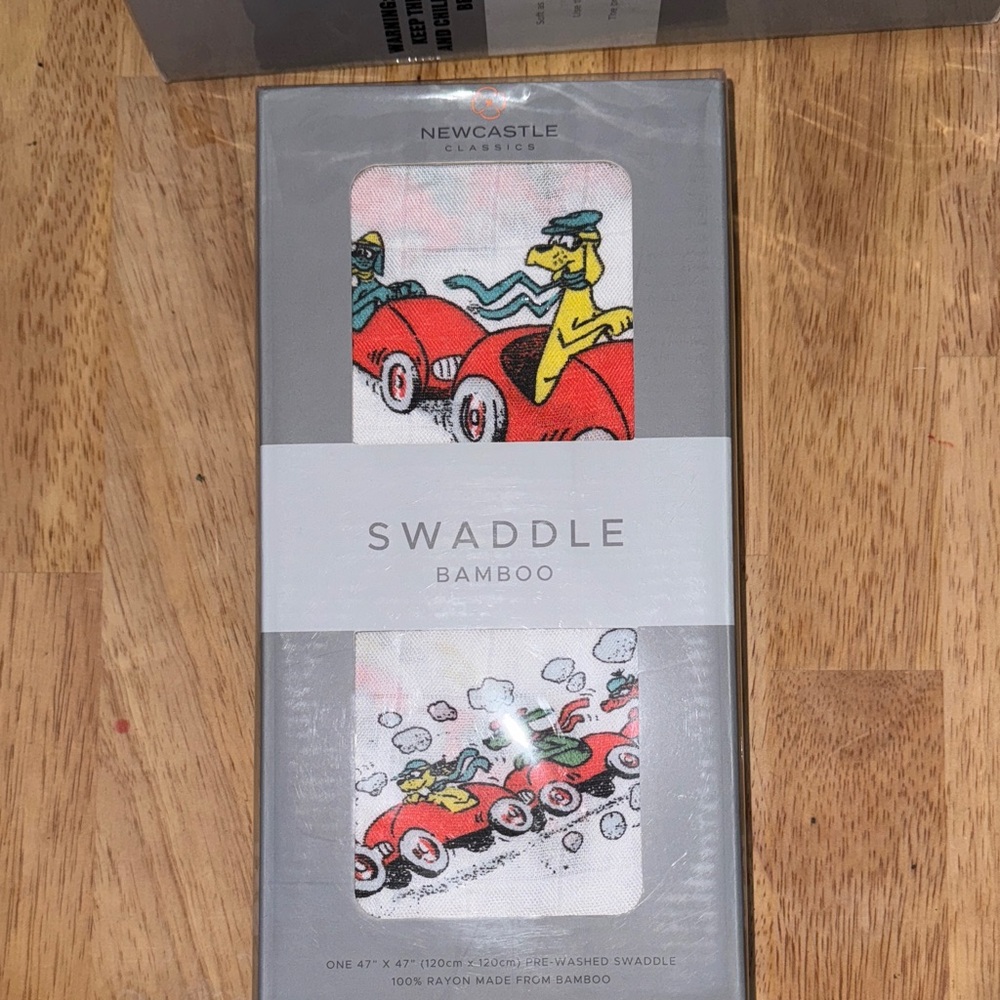 Newcastle Classic Swaddle with Red Car Design